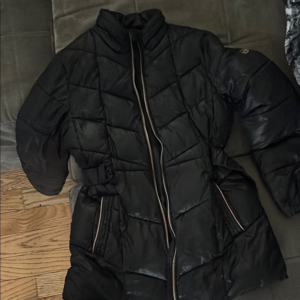 Michael Kors Black Quilted Puffer Coat